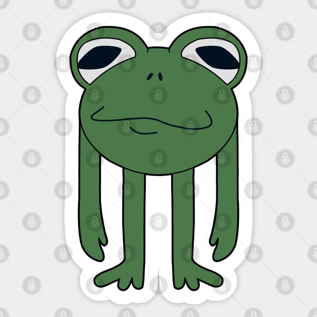 little frog guy Sticker by maxberube